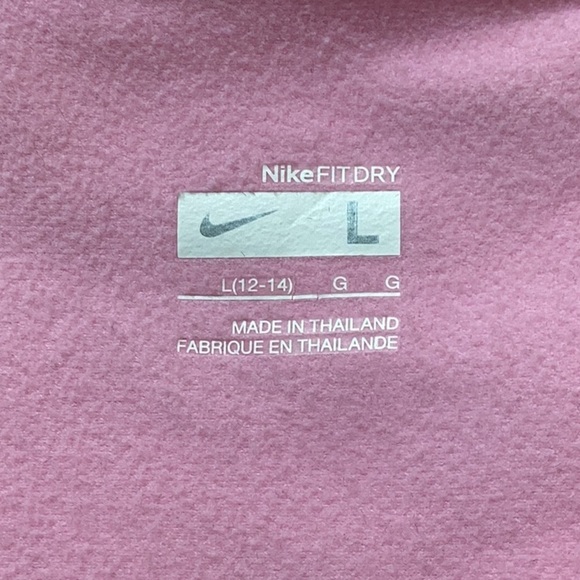Nike Pink Pullover Athletic Top with Gray Swoosh - Picture 8 of 12
